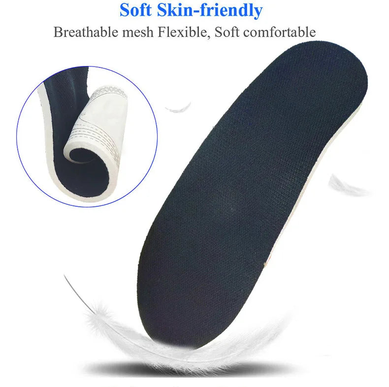 Orthotic insoles for flat foot arch support