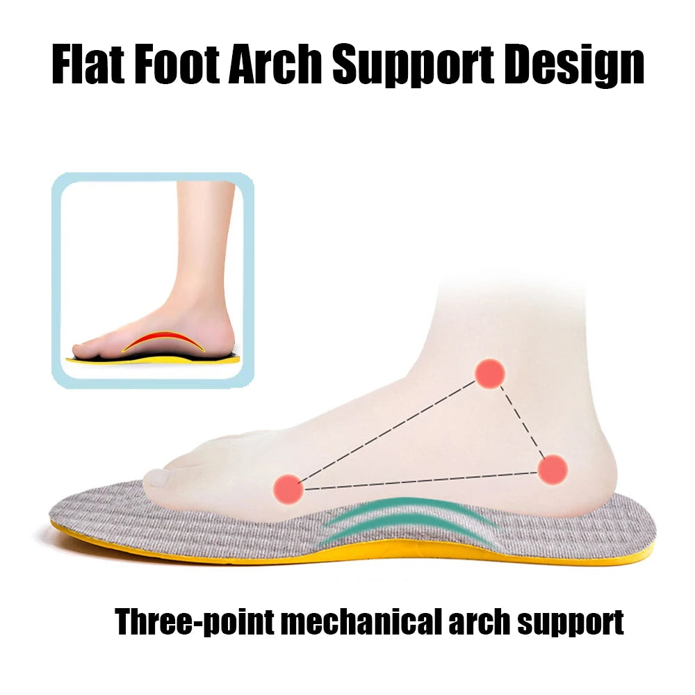 New Flat Feet Arch Support Orthotic Insoles for Men's and Women's Shoes