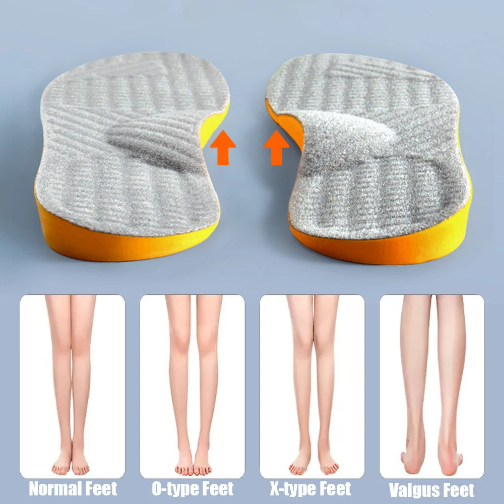 New Flat Feet Arch Support Orthotic Insoles for Men's and Women's Shoes