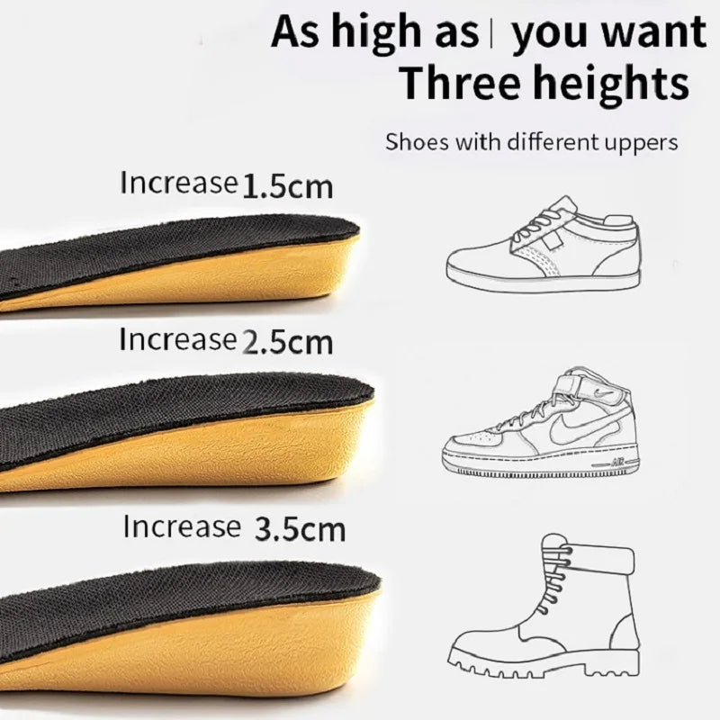 Invisiable Height Increase Insoles for Women Men