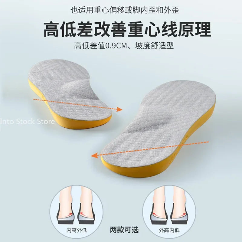 New Flat Feet Arch Support Orthotic Insoles for Men's and Women's Shoes