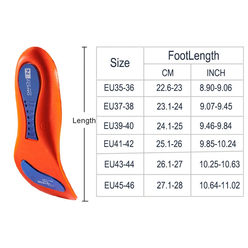 Orthotic insoles for flat feet arch support Running insoles