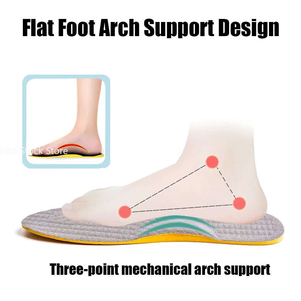 New Flat Feet Arch Support Orthotic Insoles for Men's and Women's Shoes