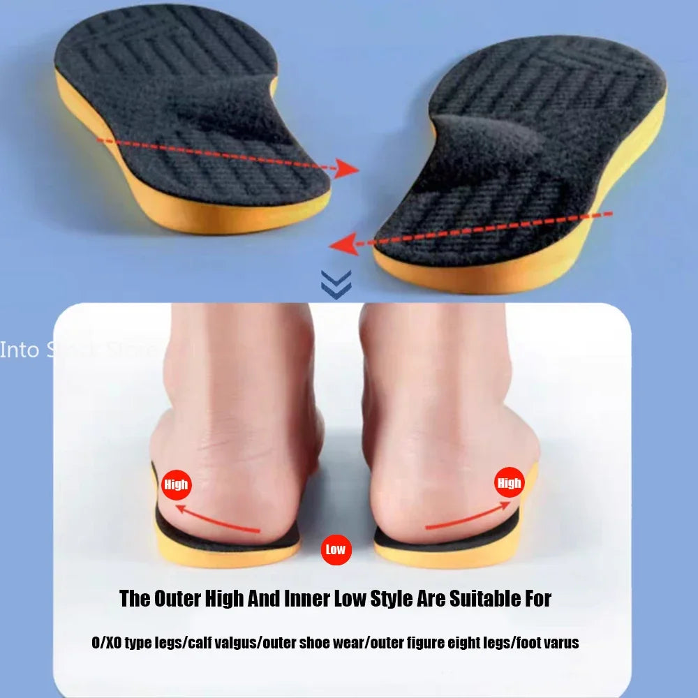 New Flat Feet Arch Support Orthotic Insoles for Men's and Women's Shoes