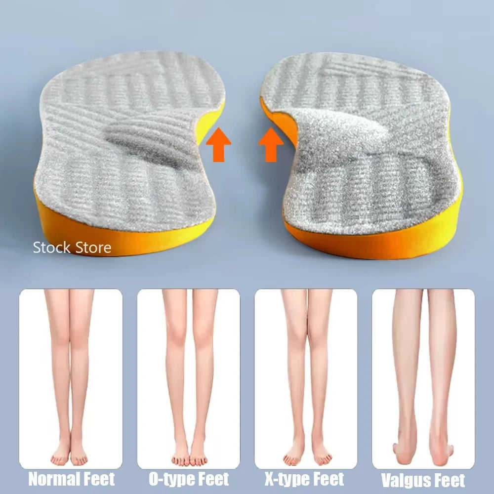 New Flat Feet Arch Support Orthotic Insoles for Men's and Women's Shoes
