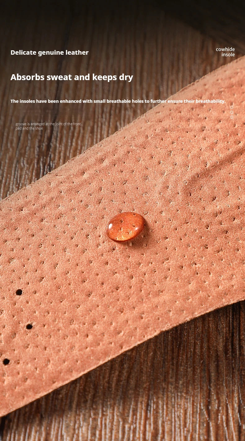 Breathable, deodorizing, sports leather sole for men and women