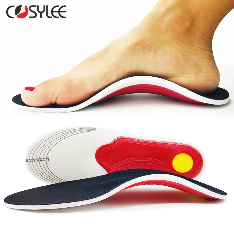Orthotic insoles for flat foot arch support