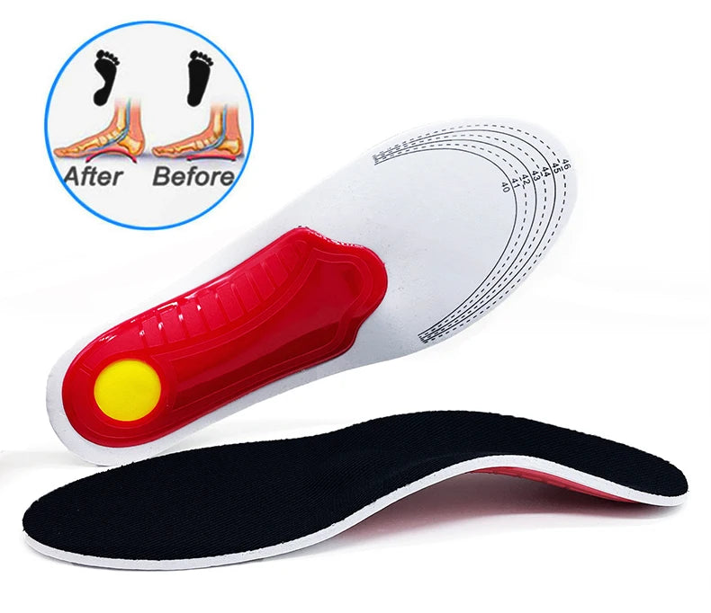 Orthotic insoles for flat foot arch support